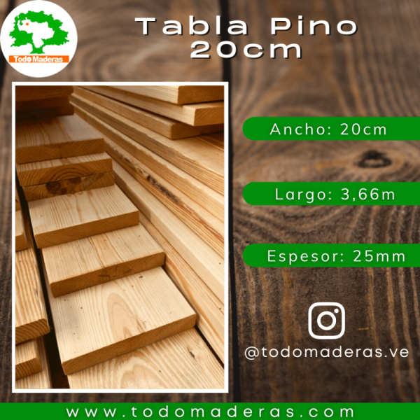 Tabla Pino 20cm