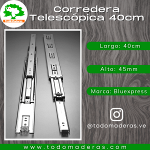 Corredera Telescópica 40cm